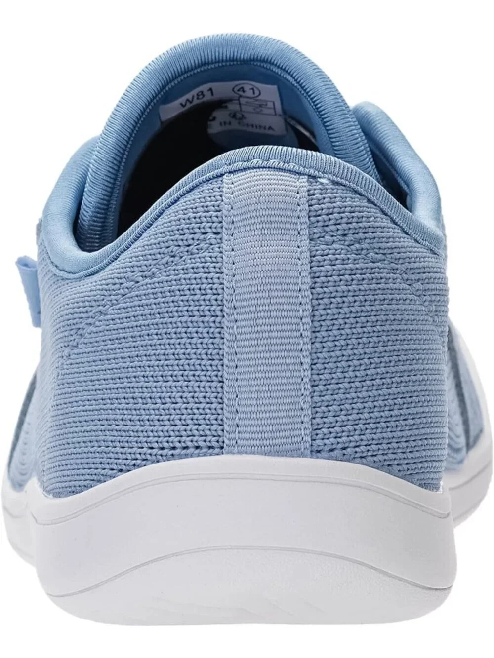 Women's Blue Minimalist Barefoot Shoe Zero Drop Sole Wide Width Fashion Sneaker - Picture 5 of 6